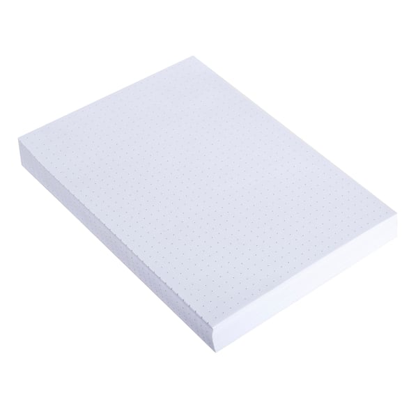 Exacompta 10x kartotekskort 210x297mm, 205gsm, Dot - hvid 10706E