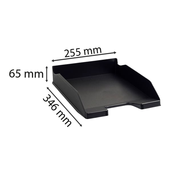 Exacompta 6x EcoBlack COMBO genbrugte A4 brevbakke - Sort 113014D