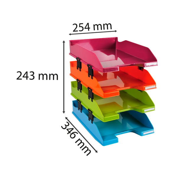 Exacompta COMBO MIDI A4 Brevbakke saet - assorterede farver 113298SETD