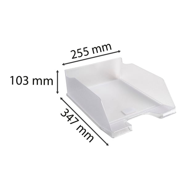 Exacompta 4x MAXI-COMBO høj A4 brevbakke - Krystal 11523D