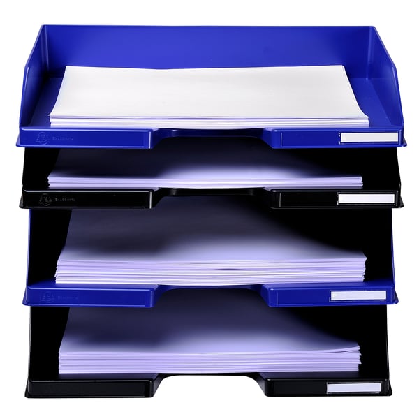 Exacompta 8x COMBO A4 Landscape Brevbakke - Sort 11714D