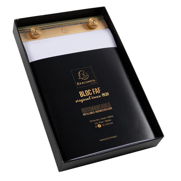 Exacompta FAF No.3 skriveblok, almindelig (stor) - hvid 12114E