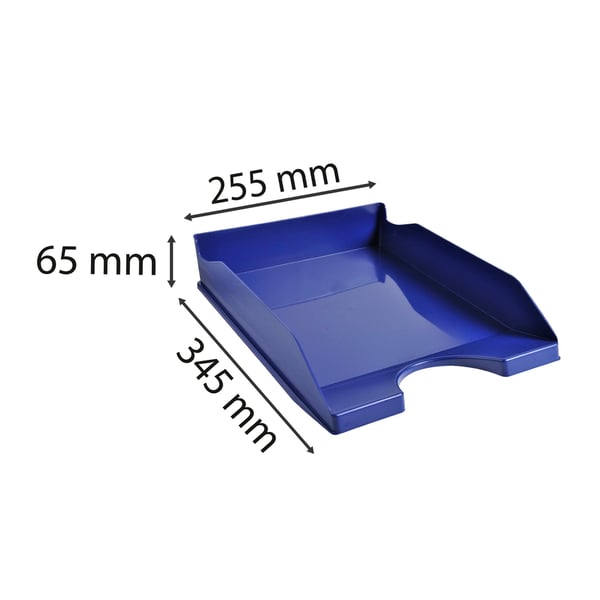 Exacompta 10x ECOTRAY Economy brevbakke (A4) - blå nat 123104D