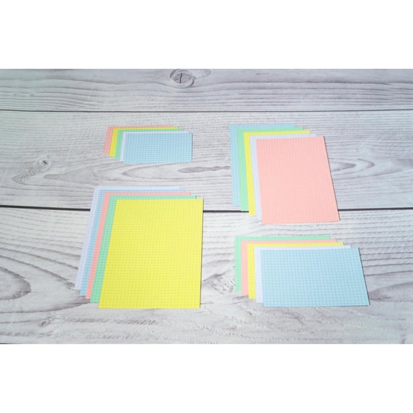 Exacompta 10x AEske med 100 pladskort - kvadratisk 148x210mm - assorterede farver 13378E