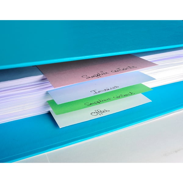 Exacompta 12x Forever Recycled Horisontal Dividers (til A4-arkivering) - assorterede farver 13495B