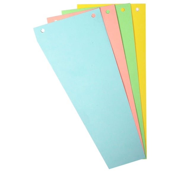Exacompta 6x Forever Recycled Trapezoidal vandrette opdelere (til A4) - assorterede farver 13595E
