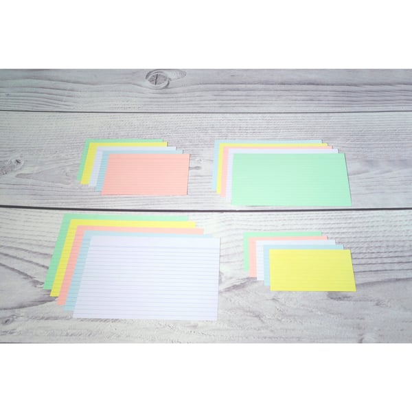 Exacompta 10x A5 pladekort linjeret - hvid 13808B