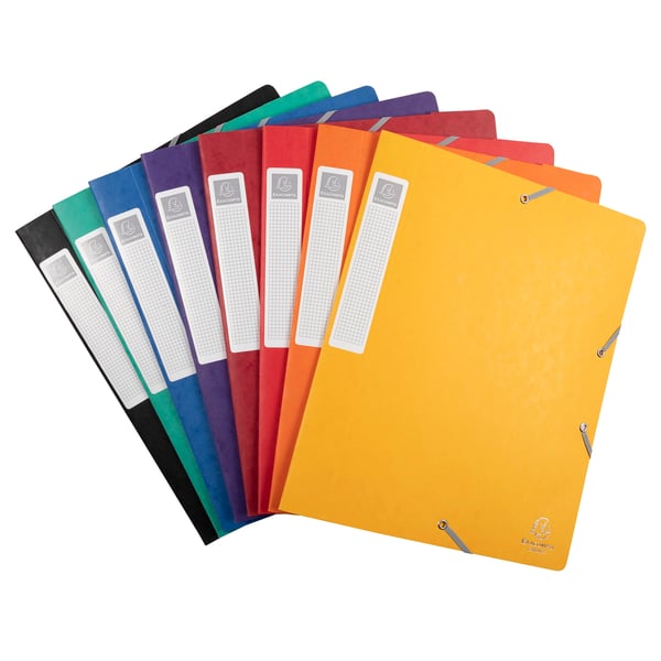Exacompta 10x Cartobox arkiveringsboks, 600gsm, 40mm rygrad, A4 - assorterede farver 14000H