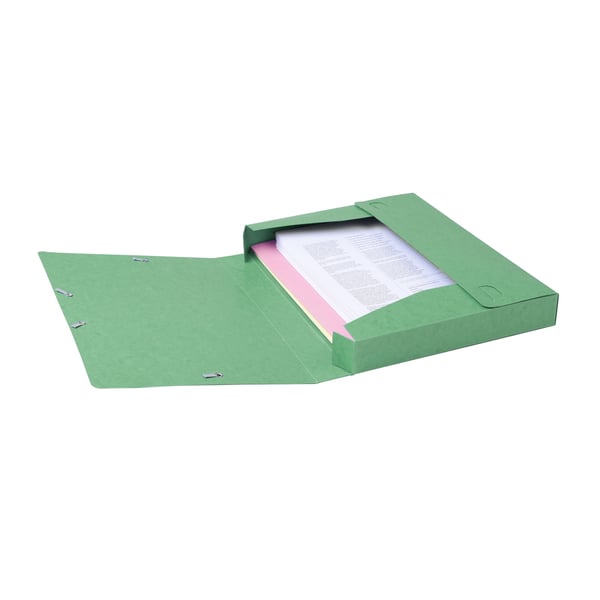Exacompta 10x Cartobox arkiveringsboks, 600gsm, 40mm rygrad, A4 - Grøn 14003H
