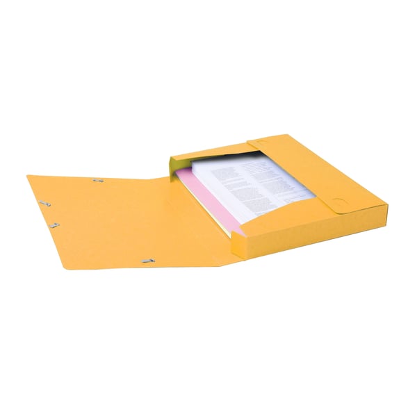Exacompta 10x Cartobox arkiveringsboks, 600gsm, 40mm rygrad, A4 - Gul 14006H
