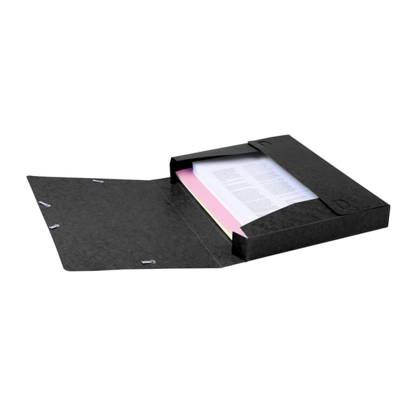 Exacompta 10x Cartobox arkiveringsboks, 600gsm, 40mm rygrad, A4 - Sort 14016H