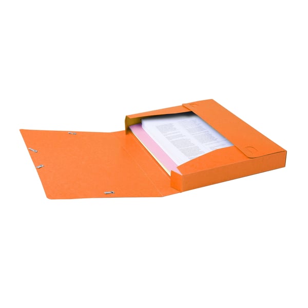 Exacompta 10x Cartobox arkiveringsboks, 600gsm, 40mm rygrad, A4 - orange 14017H