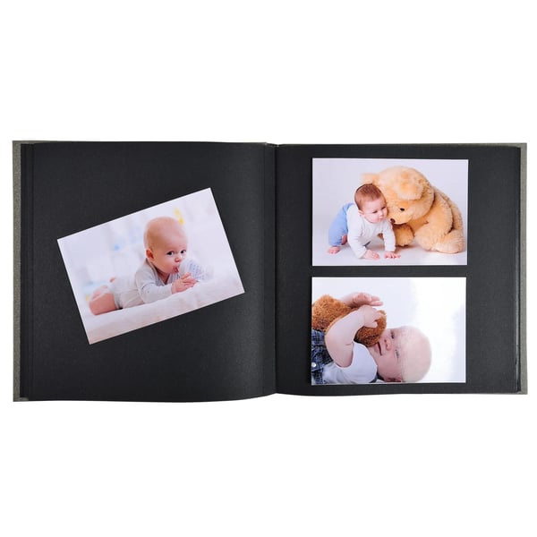 Exacompta 2x Exacompta 'Zephire' Baby Fotoalbum - Grå 14561E