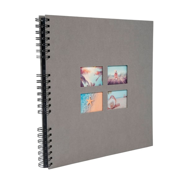Exacompta Milano Wirebound Album 60P 32x32cm - Grå 15116E