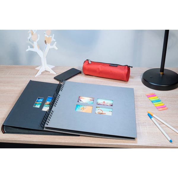 Exacompta Milano Wirebound Album 60P 32x32cm - Grå 15116E