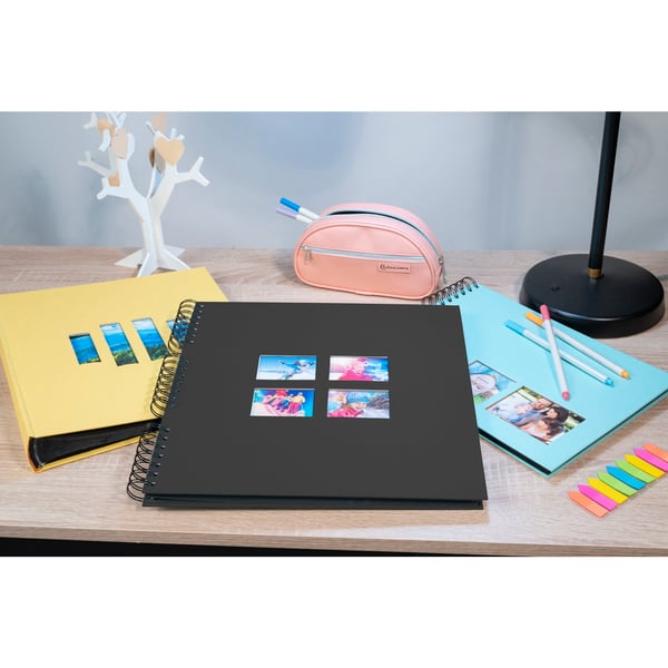 Exacompta Milano Wirebound Album 60P 32x32cm - Sort 15119E