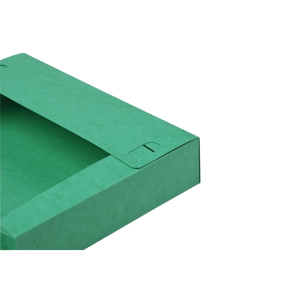 Exacompta 10x Elastisk arkiveringsboks Cartobox 60mm ryg A4 - Grøn 16003H