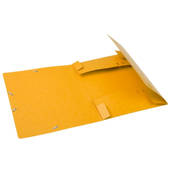 Exacompta 10x Elastisk arkiveringsboks Cartobox 60mm ryg A4 - Gul 16006H