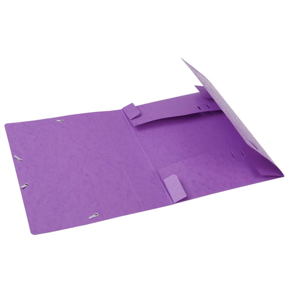 Exacompta 10x Elastisk arkiveringsboks Cartobox 60mm ryg A4 - Lilla 16015H