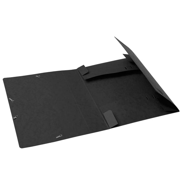 Exacompta 10x Elastisk arkiveringsboks Cartobox 60mm ryg A4 - Sort 16016H