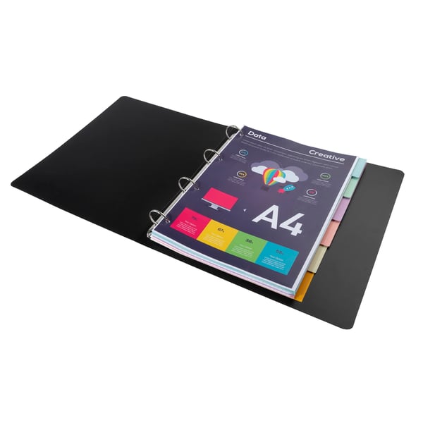 Exacompta 50x Forever Recycled Pastel Dividers, 6 dele, A4 - assorterede farver 1606E
