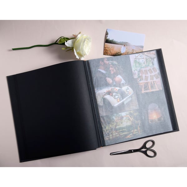 Exacompta 60 sorte sider Art Fotoalbum - Sort 16078E