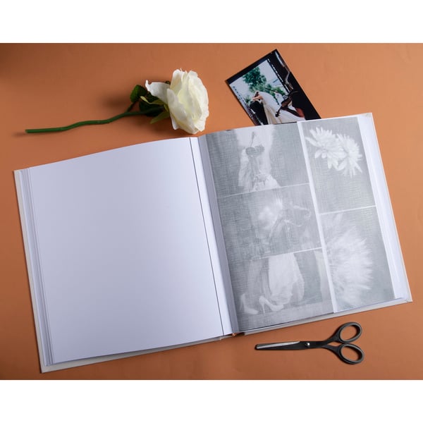 Exacompta 60 sider hvid fotoalbum bog Art - elfenben 16079E