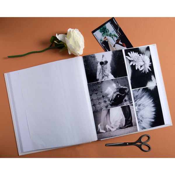 Exacompta 60 sider hvid fotoalbum bog Art - elfenben 16079E