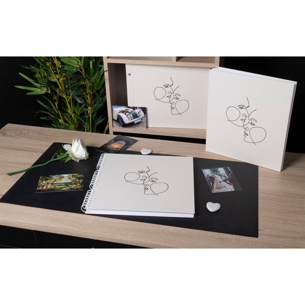 Exacompta 60 sider hvid fotoalbum bog Art - elfenben 16079E