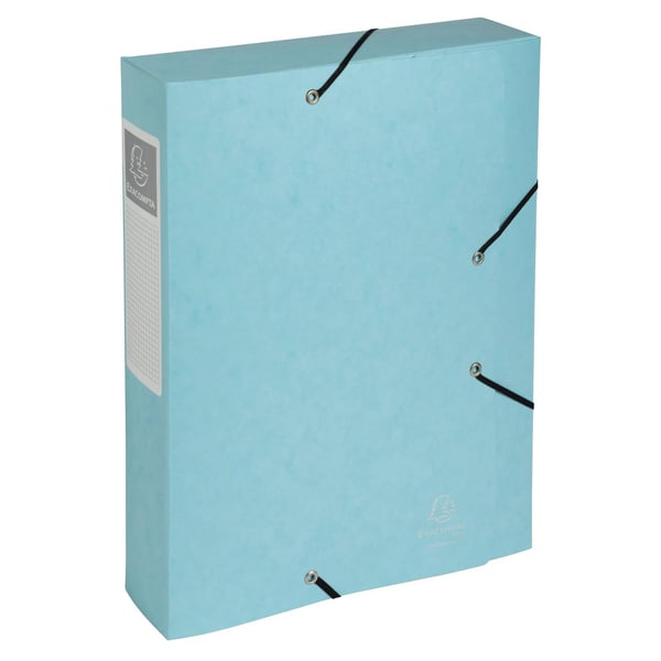 Exacompta 10x Aquarel kartoteksmappe Cartobox A4 60mm Board - assorterede farver 16460E