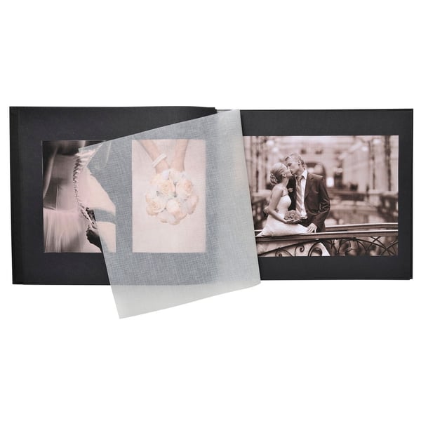 Exacompta Ceremony bryllupsfotoalbum - Sort 16944E