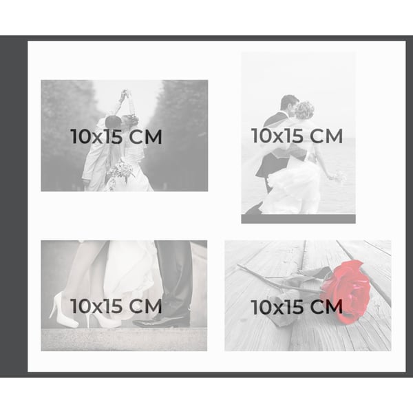 Exacompta Ceremony bryllupsfotoalbum - Sort 16944E