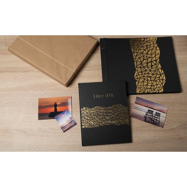 Exacompta Aramy Skruealbum 40P 37x29cm - Sort 16985E