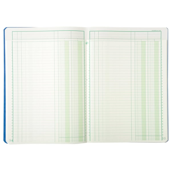 Exacompta Haefte 2 spalter på 1 side 34 linjer 80 sider 29,7x21cm - assorterede farver 17020E