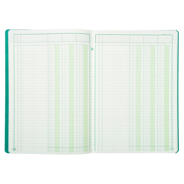 Exacompta Haefte 3 spalter på 1 side 34 linjer 80 sider 29,7x21cm - assorterede farver 17030E