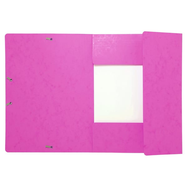 Exacompta 25x 3-flap elastisk mappe Maxi Capacity premium pressboard 425gsm - A4 - Lyserød| 17108H