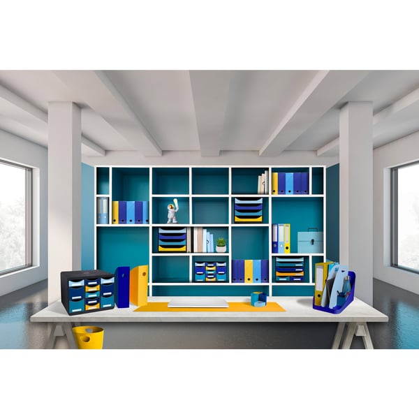 Exacompta 6x Mag-cube magasinholder Bee Blue - Marine blå 18204D