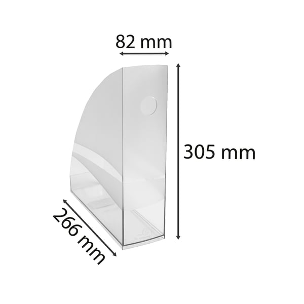 Exacompta 6x MAG-CUBE plastmagasinmappe - Krystal 18223D