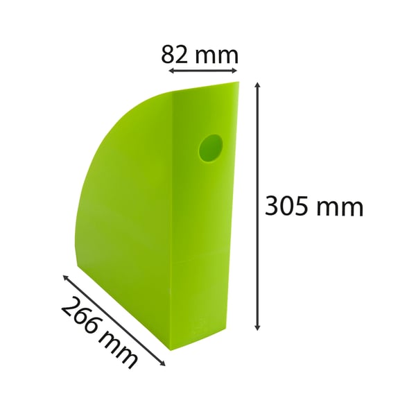 Exacompta 6x MAG-CUBE Plastic Magazine File - anis 18225D