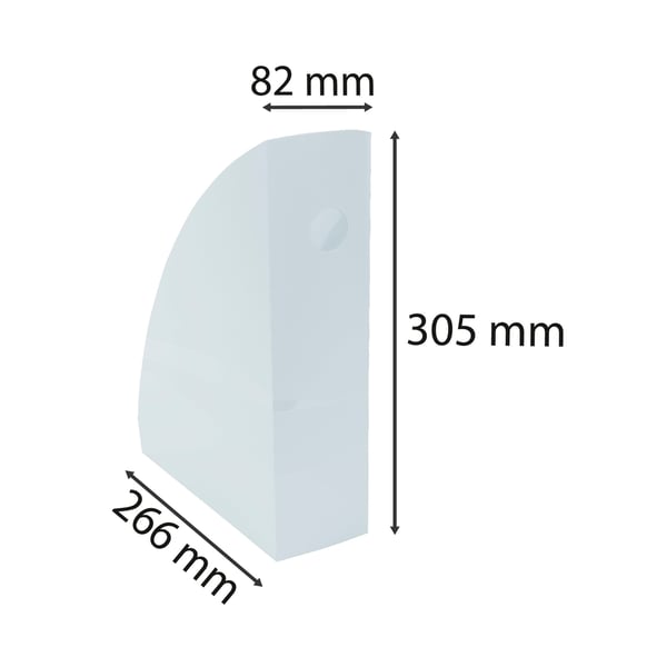 Exacompta 6x MAG-CUBE Plastic Magazine File - lyseblå 18262D