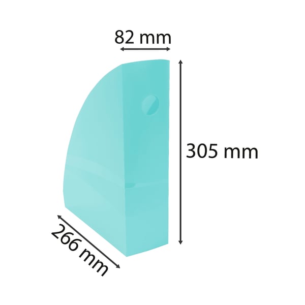 Exacompta 6x MAG-CUBE Plastic Magazine File - pastel grøn 18263D