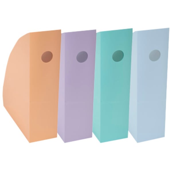 Exacompta Aquarel MAG-CUBE magasinmapper (pakke med 4 stk.) - assorterede farver 18296SETD