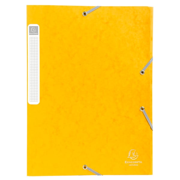 Exacompta 25x Mappe med elastik Cartobox 25mm ryg A4 - assorterede farver 18500H