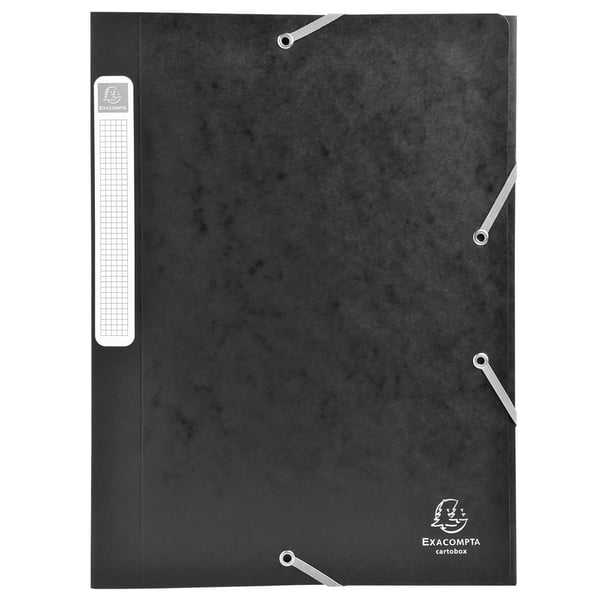 Exacompta 25x Mappe med elastik Cartobox 25mm ryg A4 - assorterede farver 18500H