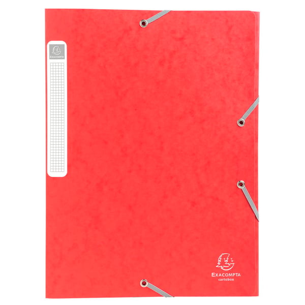 Exacompta 25x Mappe med elastik Cartobox 25mm ryg A4 - assorterede farver 18500H