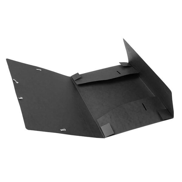 Exacompta 25x Mappe med elastik Cartobox 25mm ryg A4 - Sort 18516H