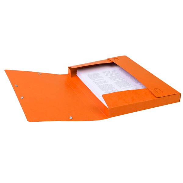 Exacompta 25x Mappe med elastik Cartobox 25mm ryg A4 - orange 18517H