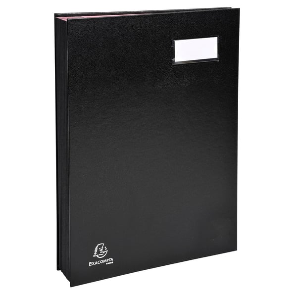 Exacompta 5x Signaturbog med ekspanderende rygsøjle Retning 12 rum - A4 - assorterede farver 22120E