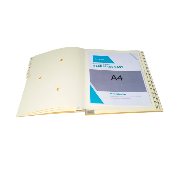 Exacompta Multipartmappe med 31 sektioner med print 1-31 Forever Kraft - A4 - brun Kraft 22219E