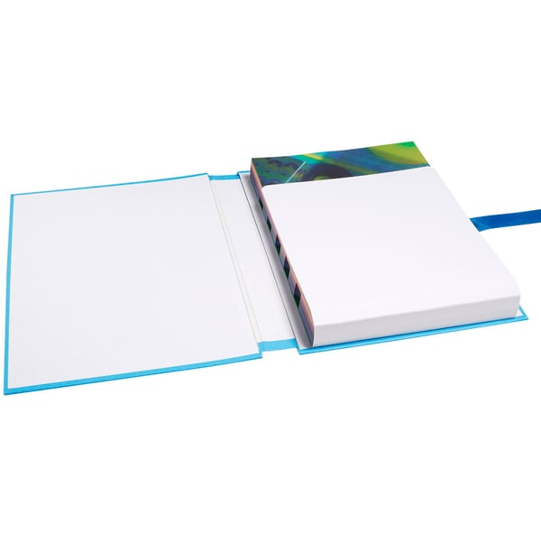 Exacompta 10x Folder med udvidelig ryg med flap på det farvede papir i bunden - A4 - Lyseblå 223220E
